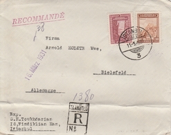 Turquie Lettre Recommandée Istambul Pour L'Allemagne 1931 - Lettres & Documents