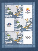 Slovenia Slovenie Slowenien 2002 Mi 382-3 Olympic Games Salt Lake City Olympische Spiele; S/S Mint MNH **; Sledder Skier - Winter 2002: Salt Lake City