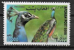AFGHANISTAN  N° ( 2000 )   * *    Oiseaux  Paons - Pauwen