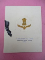 Carte De Voeux/Bristol 2  Volets/Headquarters Indian Air Force Station AGRA/INDE/= 2 Photos/Vers1960-1970         CVE186 - Neujahr
