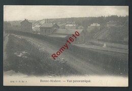 BONNE-MODAVE  (Clavier)  Vue Panoramique Et Gare.  2 Scans. - Clavier