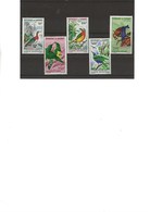 DAHOMEY - SERIE OISEAUX -POSTE AERIENNE N° 37 A 41 NEUF X - ANNEE 1966-67 - COTE : 50 € - Unused Stamps