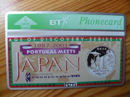 Phonecard United Kingdom, BT - Coin, Numismatic, Portugal Meets Japan 2.000 Ex - BT Publicitaire Uitgaven
