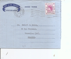 HongKong ( Aérogramme De 1959 De HongKong Vers La Belgique à Voir) - Brieven En Documenten