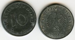 Allemagne Germany 10 Reichspfennig 1943 A J 371 KM 101 - 10 Reichspfennig