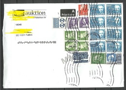 DENMARK Dänemark 2020 Cover To Estonia With Many Nice Stamps Queen King Etc - Lettres & Documents