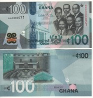 GHANA  New 100 Cedis Pnew   "Smaller Portraits"    Dated. 1st November 2019   UNC - Ghana