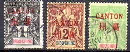 Canton: Yvert 1-2-5°; 3 Valeurs - Used Stamps