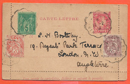 MONACO ENTIER POSTAL DE 1914 DE MONACO POUR LONDRES GRANDE BRETAGNE - Lettres & Documents