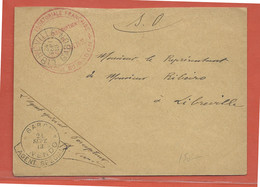 GABON LETTRE EN FRANCHISE DE 1913 DE OWENDO POUR LIBREVILLE - Briefe U. Dokumente