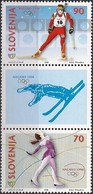 SLOVENIA - TRIPTYCH NAGANO'98 WINTER OLYMPIC GAMES 1998 - MNH - Hiver 1998: Nagano