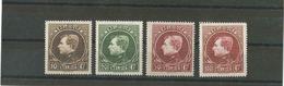 TIMBRES BELGIQUE 289/292XX  Grand Montenez - 1929-1941 Grande Montenez