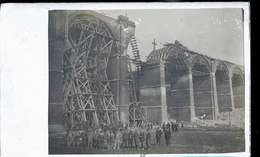 POIX RECONSTRUCTION ACCIDENT FERROVIAIRE PHOTO CARTE RARE - Poix-de-Picardie