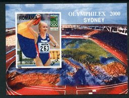 ROMANIA 2000 OLYMPHILEX Exhibition Block MNH / **.  Michel Block 315 - Ongebruikt