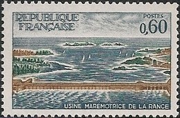 FRANCE - RANCE POWER STATION IN THE ESTUARY OF THE RANCE RIVER 1966 - MNH - Water