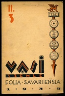 SZOMBATHELY 1937. Vasi Szemle /Folia Savariensia 2db Kiadvány - Zonder Classificatie