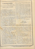 Journal Bi-hebdomadaire Des éleveurs - L'Acclimatation N° 22 Du 20 Février 1923 - Autres & Non Classés