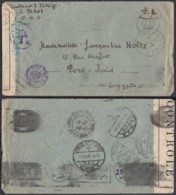 FRANCE LETTRE DATE "2emeD.B SP 84263 01/03/1945" VERS EGYPTE + CENSURES(DD) DC-6509 - Oorlogszegels