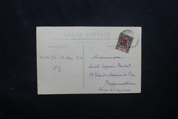 GRANDE COMORE - Affranchissement Type Groupe Surchargé De Nossi Bé Sur Carte Postale En 1914 Pour La France - L 52073 - Covers & Documents