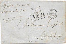 1867 - LETTRE En FRANCHISE Du COMMISSARIAT De ST NICOLAS - MARQUE VERIFICATION "Vu N°1" ! +T15 NANCY MEUTHE ET MOSELLE - Frankobriefe