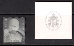 Vatican 2003 Mi# 1428 Used - Silver Foil - Pontificate Of John Paul II, 25th Anniv. (I) - Usados