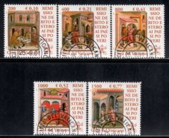 Vatican 2001 Mi# 1381-1385 Used - Remission Of Debts Of Poor Countries - Gebraucht