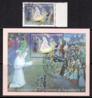 Vatican 2003 Mi# 1468, Block 24 Used - Christmas - Gebraucht