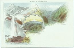 Nouvelle-Zélande 1897 - The Waikite Geyser – Mont Egmont Taranaki (Volcan) – Eau Phréatique, Gaz Volcaniques - Lettres & Documents