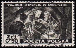 1943. 2WW. London. 1.50 Z TAJNA PRASA W POLSCE. (Michel 375) - JF320496 - Londoner Regierung (Exil)