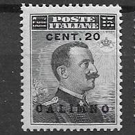 1912 MH Calimno Mi 10-I - Egeo (Calino)