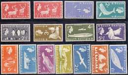 SOUTH  GEORGIA - LOT - WHALE - DEER - WILDLIFE - *MLH - 1963 - Antarctic Wildlife