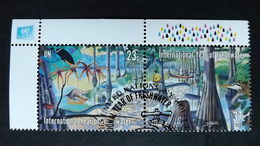 UNO-New York 929/0 Oo/ESST, Internationales Jahr Des Süßwassers, Tropische Flusslandschaft Mit Mangrovensumpf - Used Stamps