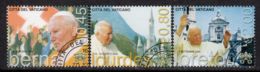 Vatican 2005 Mi# 1530-1532 Used - 2004 Journeys Of Pope John Paul II - Gebraucht