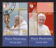 Vatican 2006 Mi# 1558-1559 Used - 2005 Travels Of Pope Benedict XVI - Gebraucht