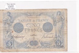 Billet De 5 Francs Bleu Du 26/04/1916 Taureau - T.11546 Alph 064 @ N° Fayette : 2.38 - 5 F 1912-1917 ''Bleu''