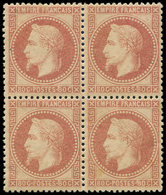 ** EMPIRE LAURE - 32   80c. Rose, Nuance Pâle, BLOC De 4, TB - 1863-1870 Napoléon III Con Laureles