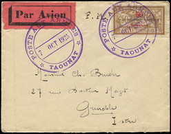 Let Collection Au Type Merson - MAROC 50 : 50 Sur 50c. Obl. Grand Cachet POSTE AUX ARMEES/TAOUNAT 7/10/25 S. Env. FM Par - 1900-27 Merson