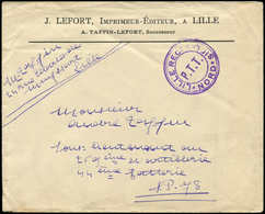 Let Guerre 1914/1918 - Cachet LILLE RECONQUIS/PTT/NORD Sur Env., TB - Guerra Del 1914-18