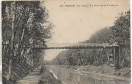 35 REDON Le Canal - Le Pont De La Fonderie - Redon