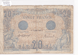 Billet De 20 Francs Bleu Du 8 Février 1913 - R.4189 Alph 846 @ N° Fayette : 10.3 - Date Peu Commune ! - 20 F 1905-1913 ''Bleu''