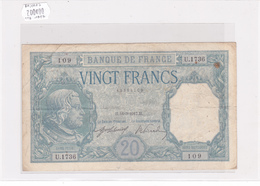 Billet De 20 Francs BAYARD Du 16 Mars 1917 - U.1736 Alph 109 @ N° Fayette : 11.2 - 20 F 1916-1919 ''Bayard''