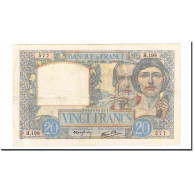 France, 20 Francs, Science Et Travail, 1939, 1939-12-07, TTB, Fayette:12.01 - 20 F 1939-1942 ''Science Et Travail''