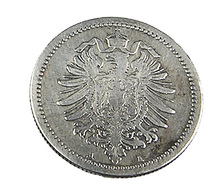 50 Pfennig - Allemagne - 1876 A -  Argent  - TTB - 50 Pfennig