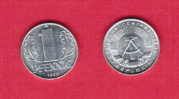 GERMAN DEMOCRATIC REPUBLIC  1 PFENNIG 1968 A (KM # 8.1) #5506 - 1 Pfennig