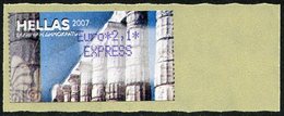 GREECE (2007) - ATM - Greek Temple Columns / Tempelsäulen / Columnas Templo Griego / Colonnes Temple - Euro 2,1 EXPRESS - Machine Labels [ATM]