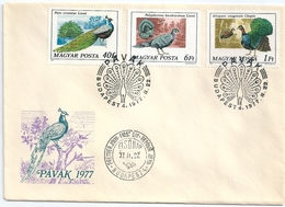 B7140 Hungary FDC Fauna Animal Bird Peacock - Pfauen