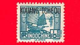 Nuovo - MNH - KOUANG TCHEOU - INDOCINA - 1937 - Motivi Indigeni - Velieri  -Junk - La Jonque -  1⁄10 - Used Stamps