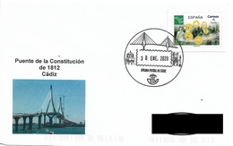 SPAIN. POSTMARK CONSTITUTION BRIDGE. CADIZ 2020 - Sonstige & Ohne Zuordnung