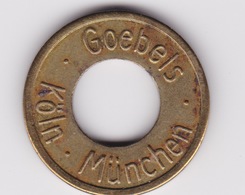 Jeton - Token  KOLN - MUNCHEN - GOEBELS - ALLEMAGNE - Notgeld