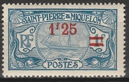 SAINT PIERRE ET MIQUELON 1924-27 YT N° 124 ** - Unused Stamps